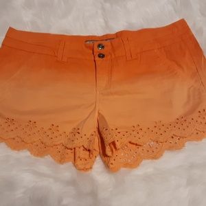 BKE Buckle Orange Faded Womens Shorts Size 31
